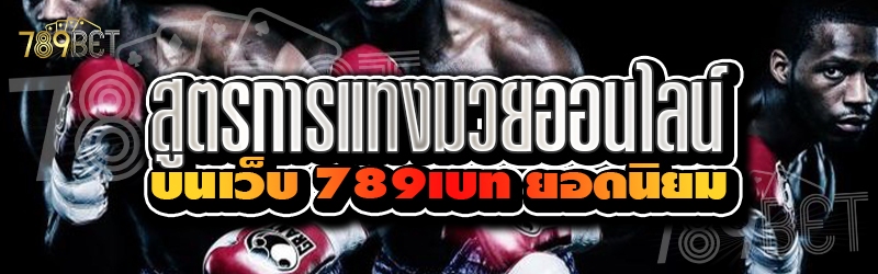 สูตรการแทงมวยออนไลน์ บนเว็บ 789เบท ยอดนิยม